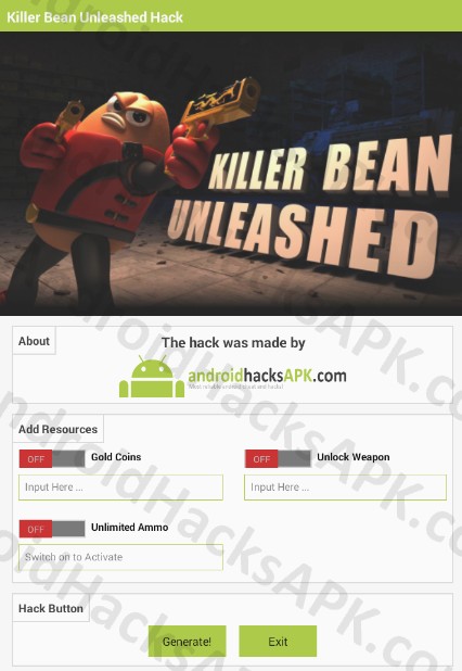 killer bean unleashed hack apk free download